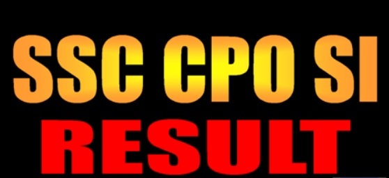 SSC CPO SI Final Result 2023 Released now at https://ssc.nic.in/