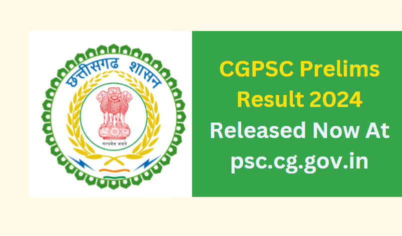 CGPSC Prelims Result 2024