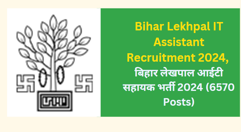 Bihar Lekhpal IT Assistant Recruitment 2024 | बिहार लेखपाल आईटी सहायक भर्ती 2024 (6570 Posts)