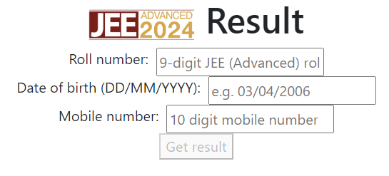 IIT JEE Advanced Result 2024 को केसे डाउनलोड करें ?