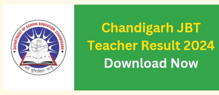 Chandigarh JBT Teacher Result 2024 Download Now