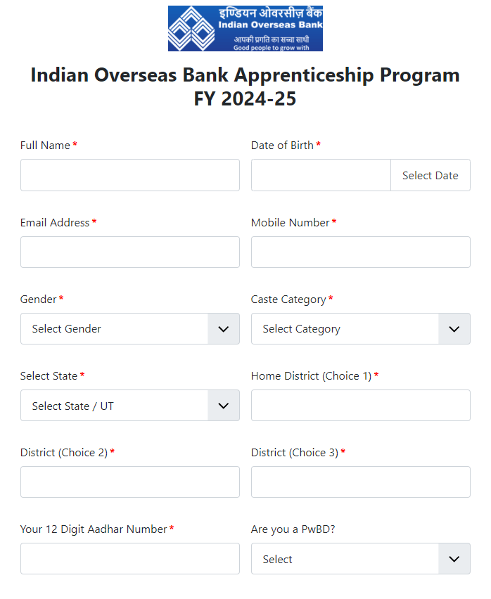 Indian Overseas Bank Recruitment 2024 आवेदन कैसे करे ?