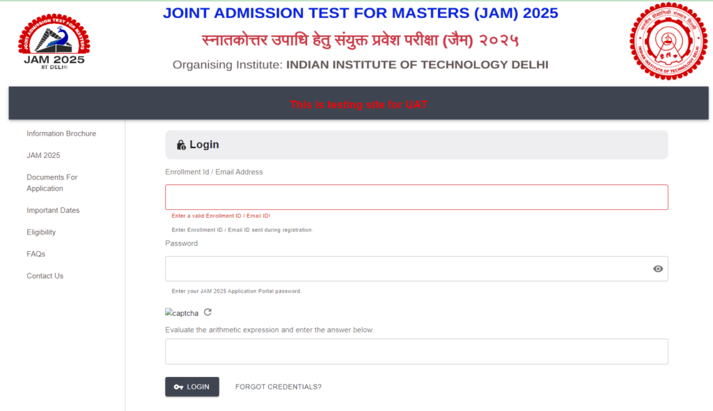 IIT JAM Admission Online Form 2025 आवेदन कैसे भरे?